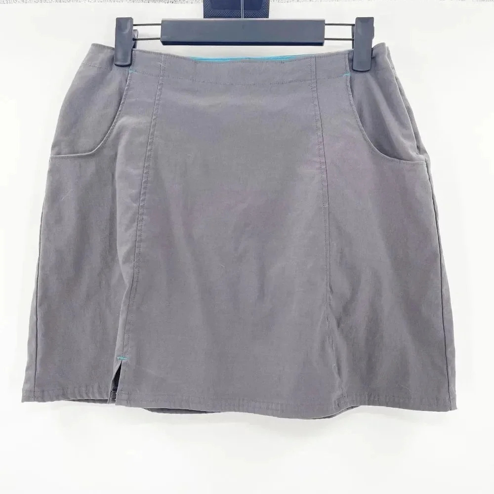 Title Nine Athletic Skort Women's Size 6 Dark Gray Pockets Golf Tennis